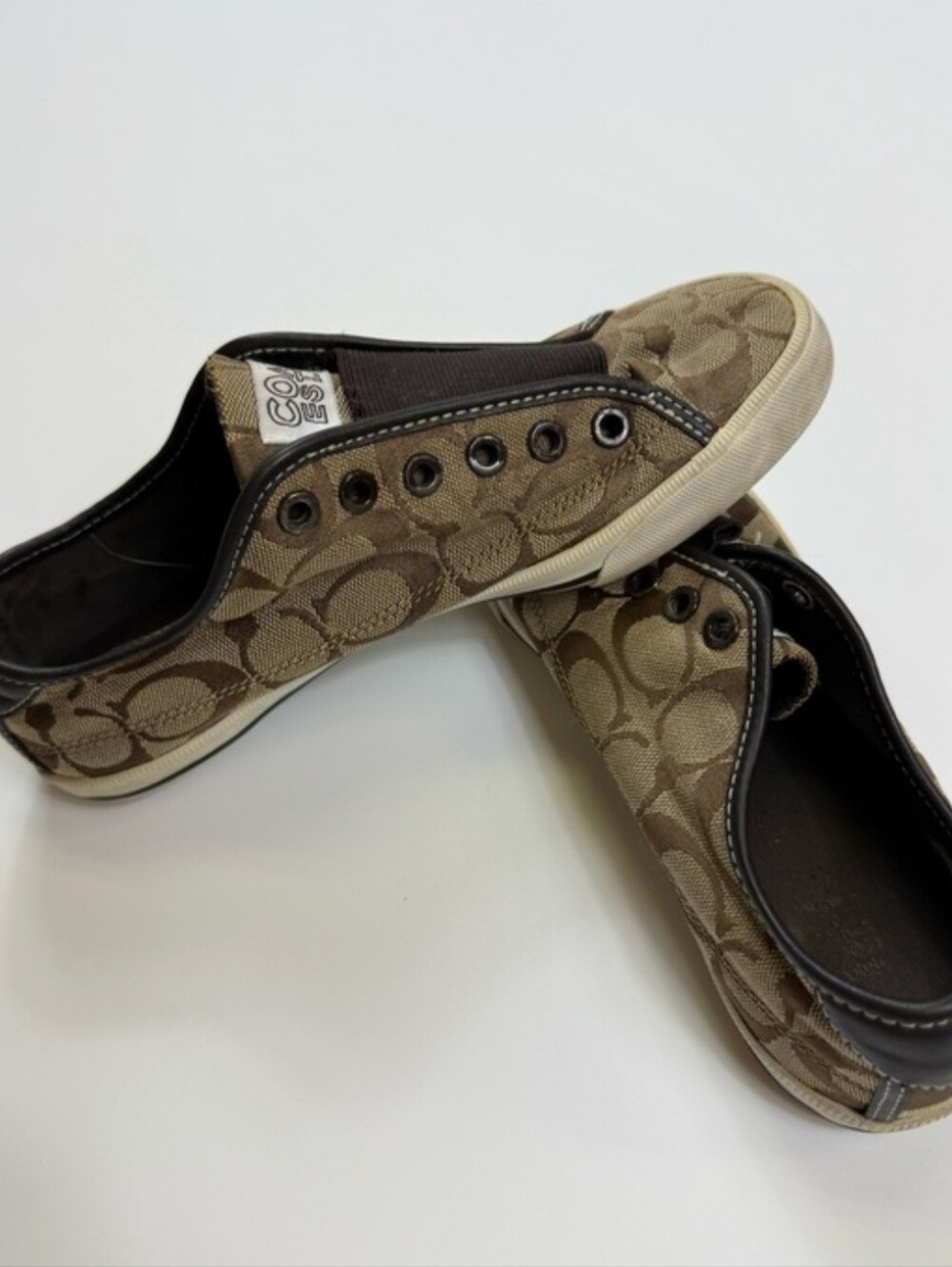 Coach Signature Canvas Slip-On